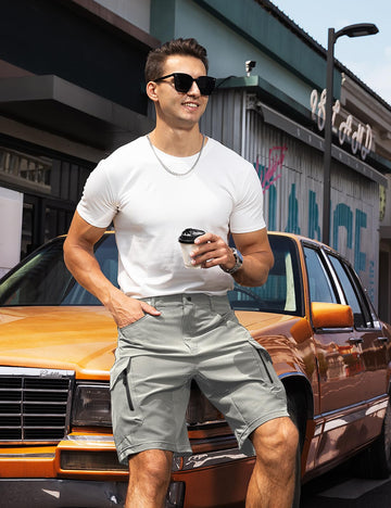 Moosehill men's hiking cargo shorts ready for weekend adventure and outdoor use