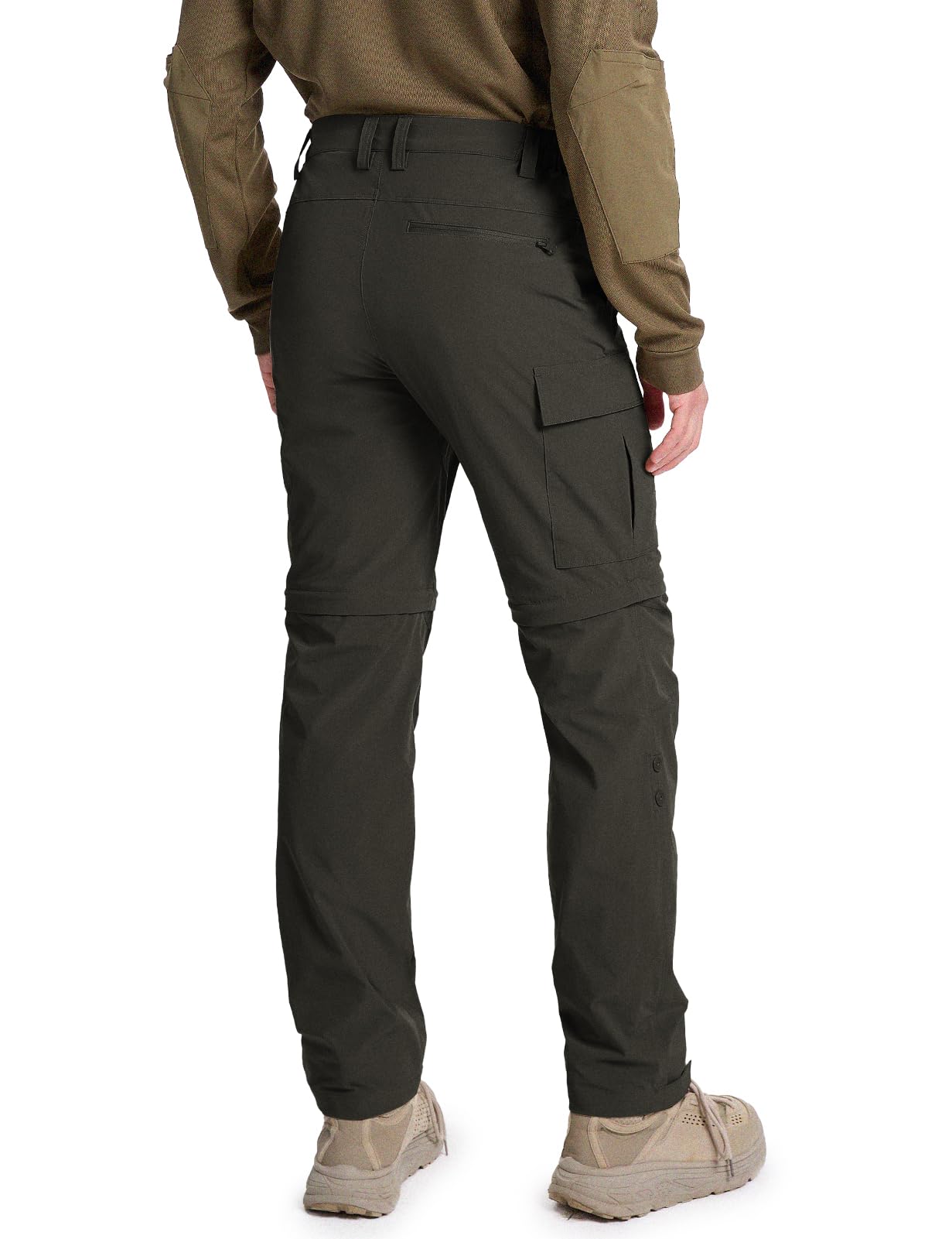 Moosehill mens hiking pants elastic waistband for secure comfortable fit