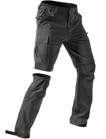 Moosehill men's hiking pants front view shows 5-pocket design for secure trail storage.