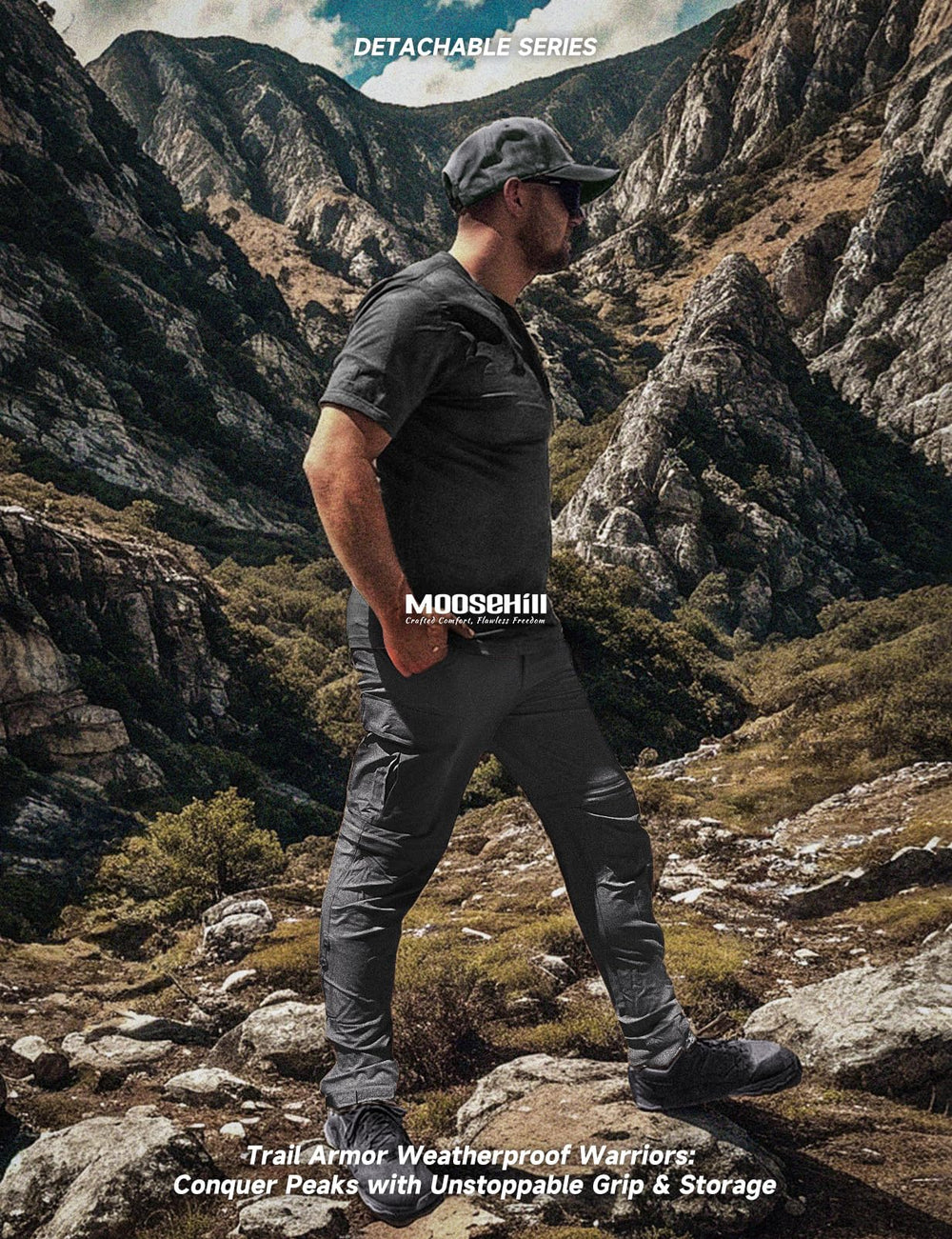 Moosehill lightweight design packs easily for travel and trails.