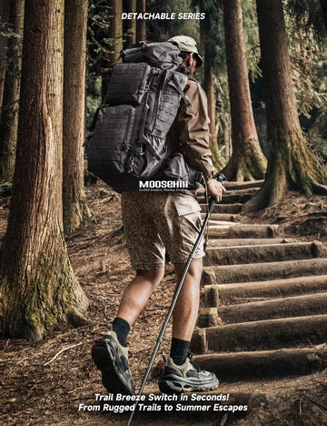 Moosehill mens hiking pants quick-dry fabric drying after splash or rain