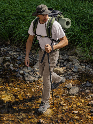 Moosehill pants with water-repellent finish keep you dry.