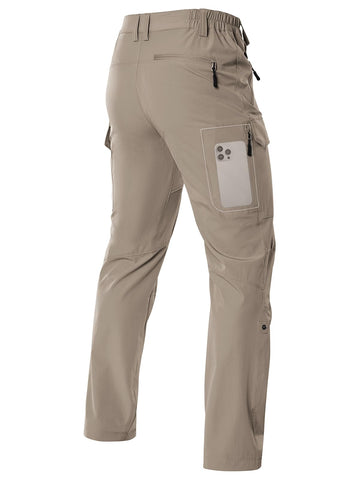 Moosehill men's hiking pants with water-resistant quick-dry fabric for wet-trail comfort