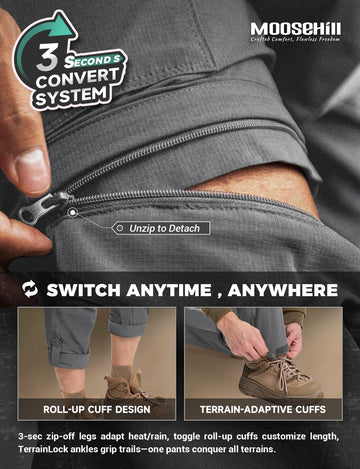 Moosehill pants five-pocket layout secures phone and keys during adventures.