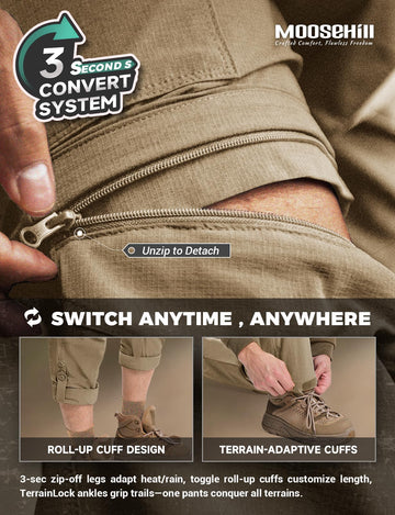 Moosehill reinforced knees pants designed for durability on tough terrain