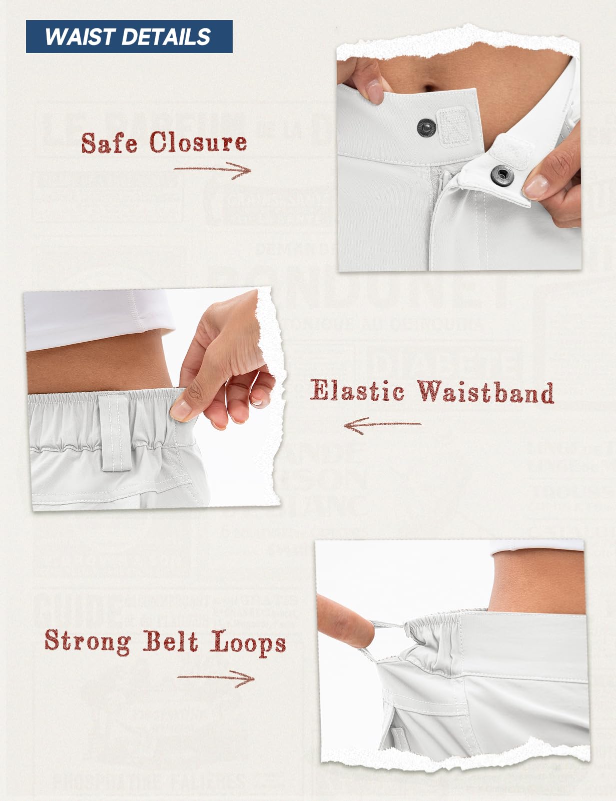 Moosehill women's cargo hiking pants care tips to keep fabric looking new.