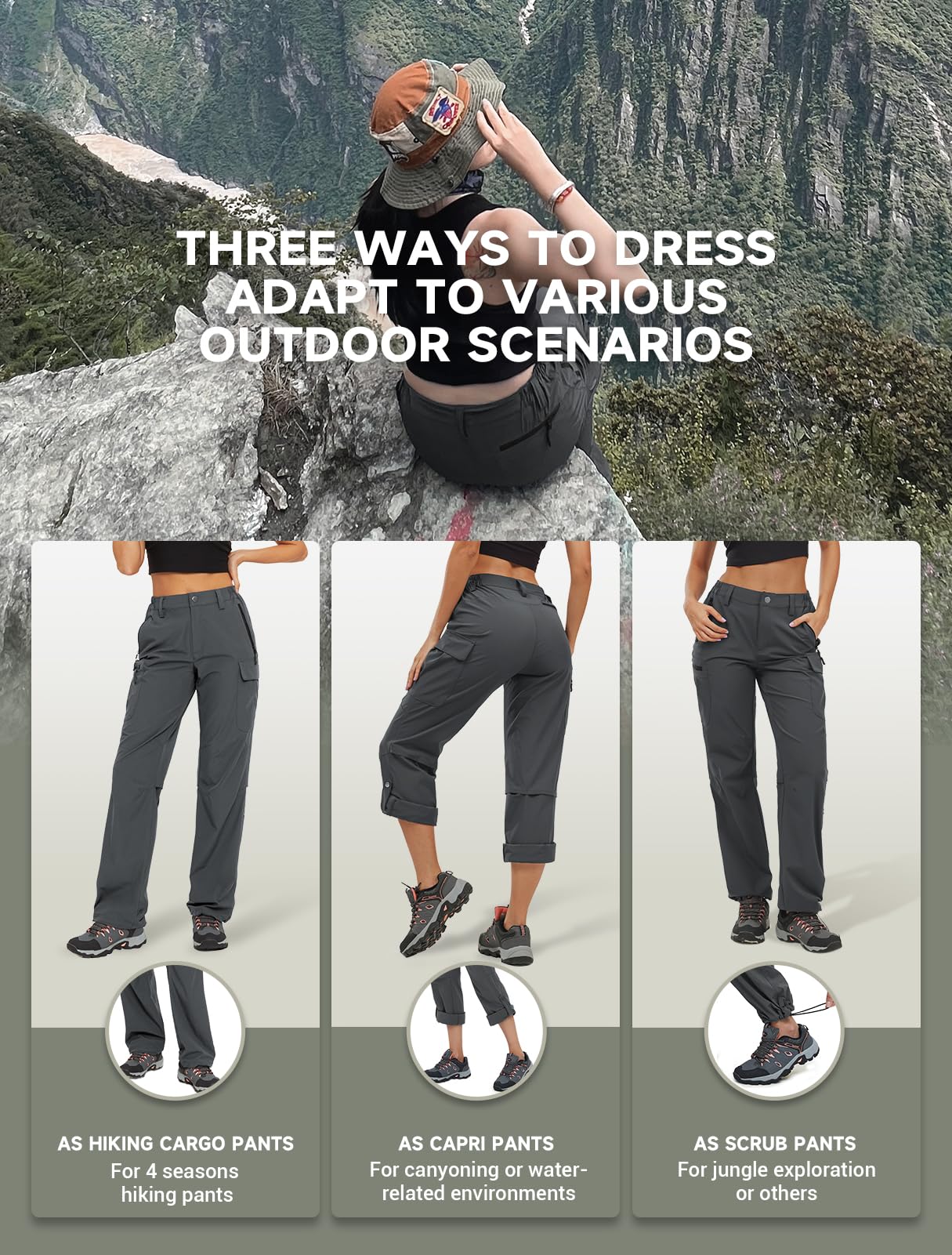Moosehill rear pocket design provides secure storage on trail or travel.