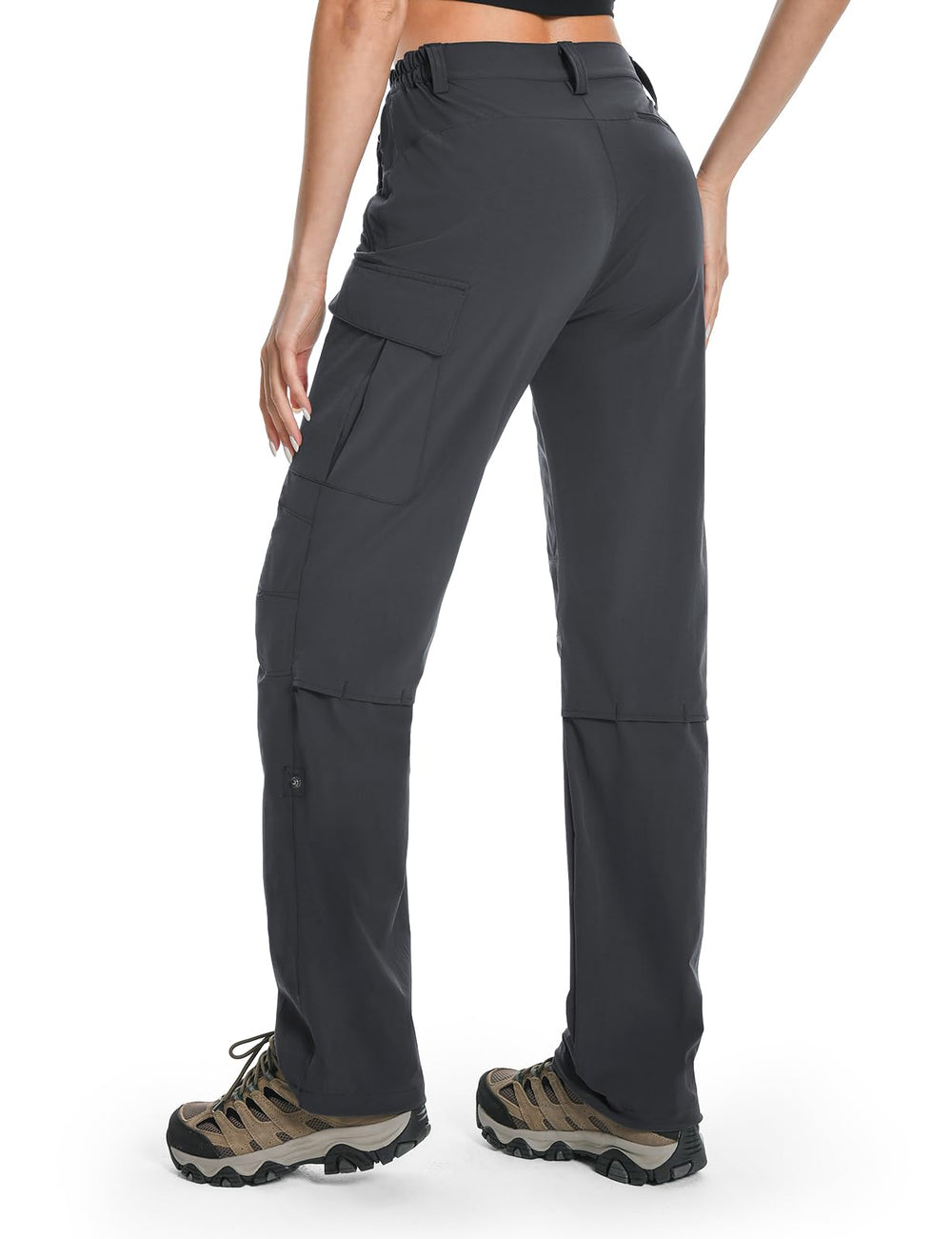 Moosehill hiking pants convertible capris demonstrating quick weather adaptation.