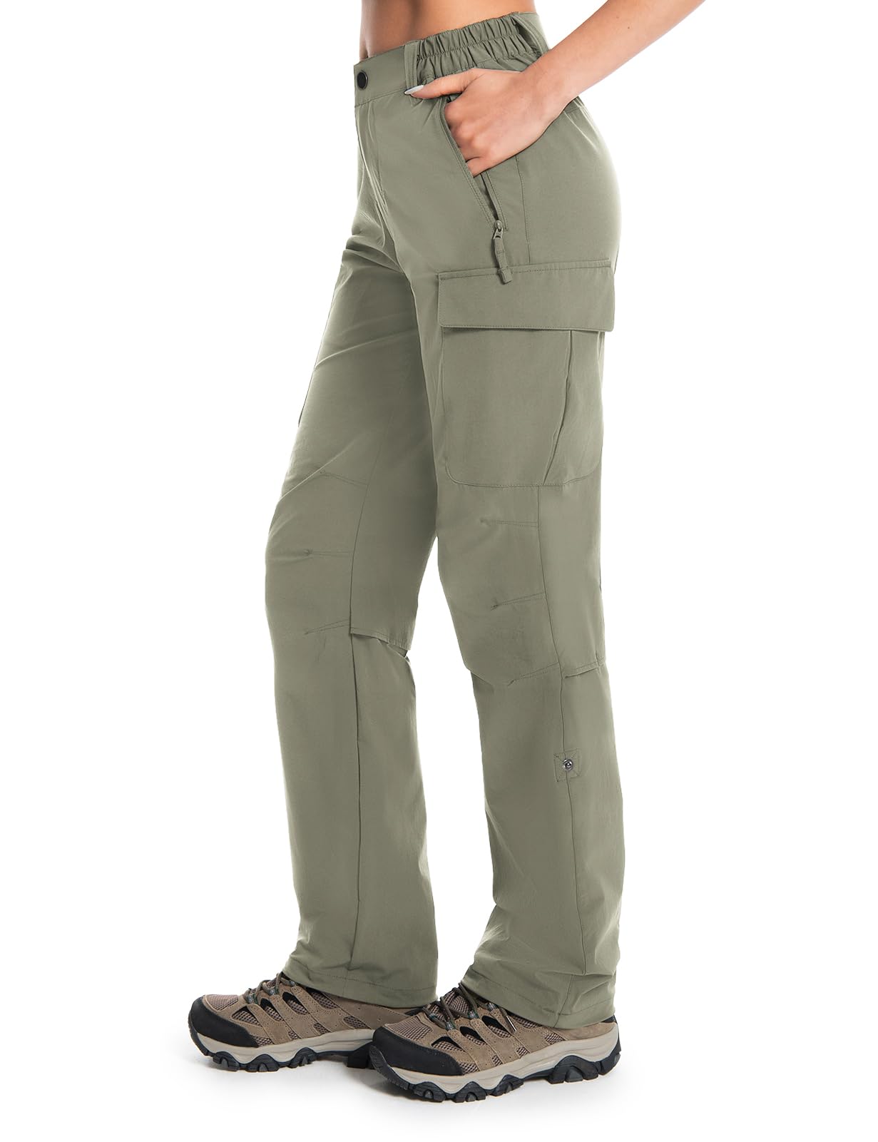 Moosehill Women's Hiking Pants front view showing straight fit for long hikes