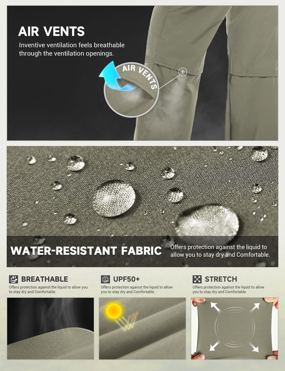 Moosehill Women's Hiking Pants leg-opening-adjustment seals out debris on rugged trails