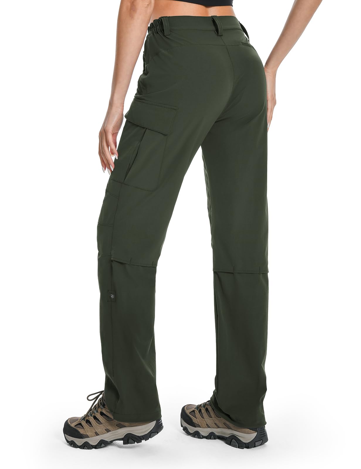 Moosehill hiking pants side pocket closeup shows secure storage on trails