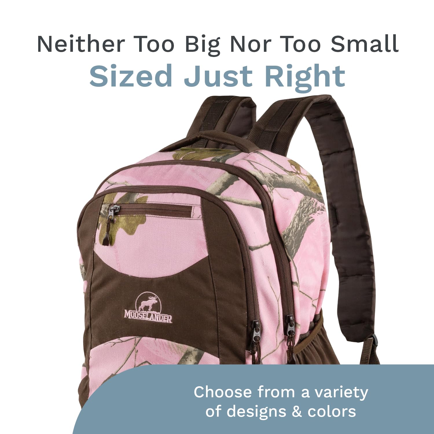 Mooselander xtra pink chocolate colorway offers bold outdoor style.