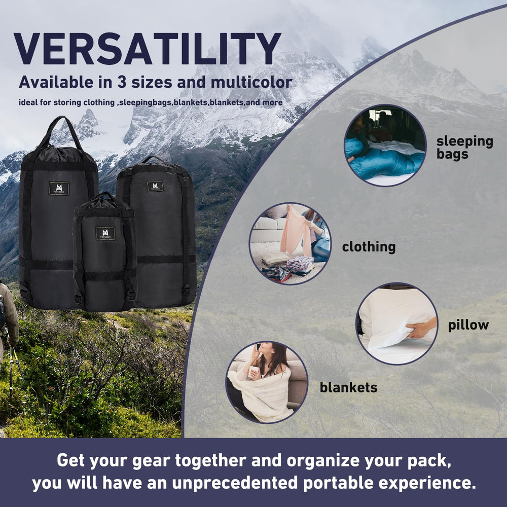 MOPHOEXII compression sack 45L sealing compression for bulky items.