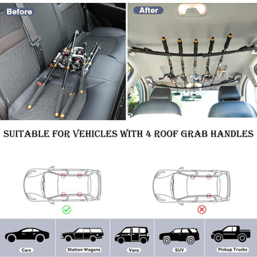 MOPHOEXII backseat fishing pole holder