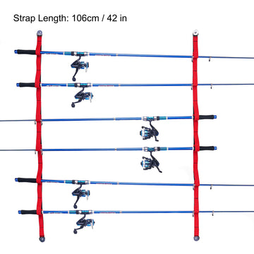 MOPHOEXII holds six rods securely with soft webbing.