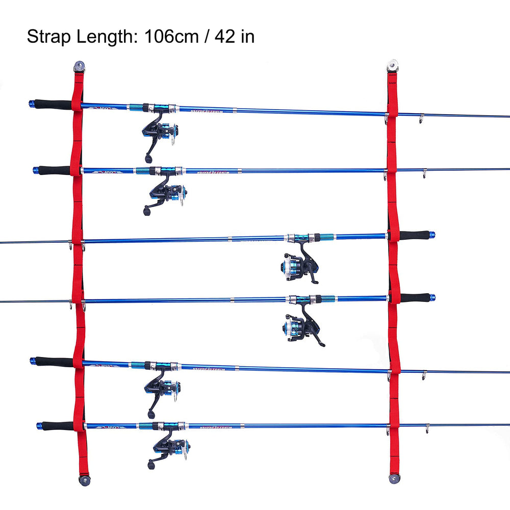 MOPHOEXII holds six rods securely with soft webbing.