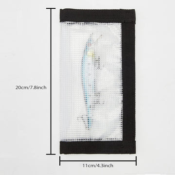 MOPHOEXII lure wrap demonstrates puncture resistance protecting hooks during transport.