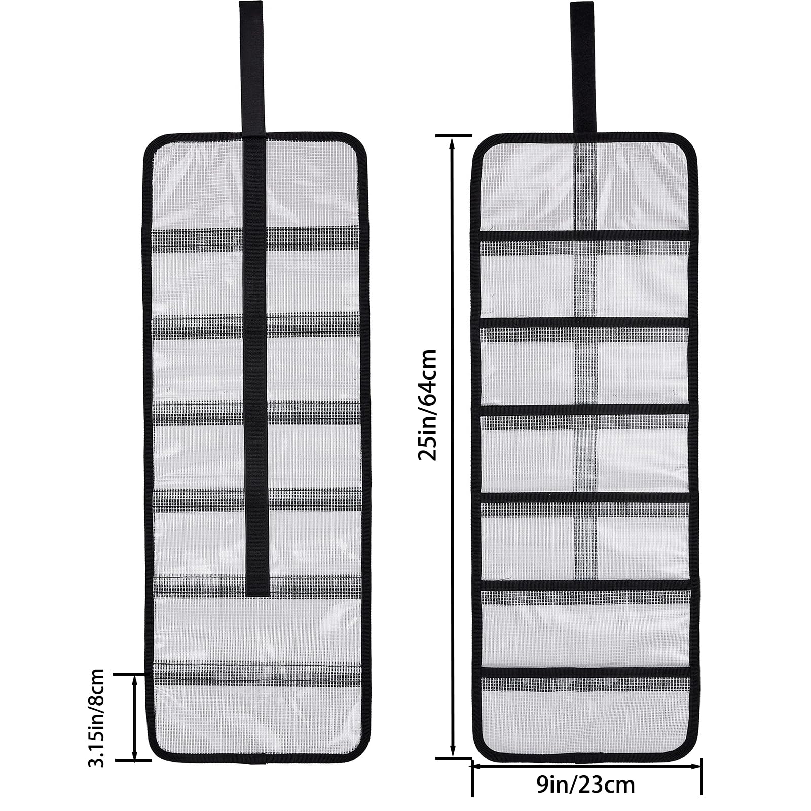 6-pocket layout of MOPHOEXII lure wraps showing organized compartments