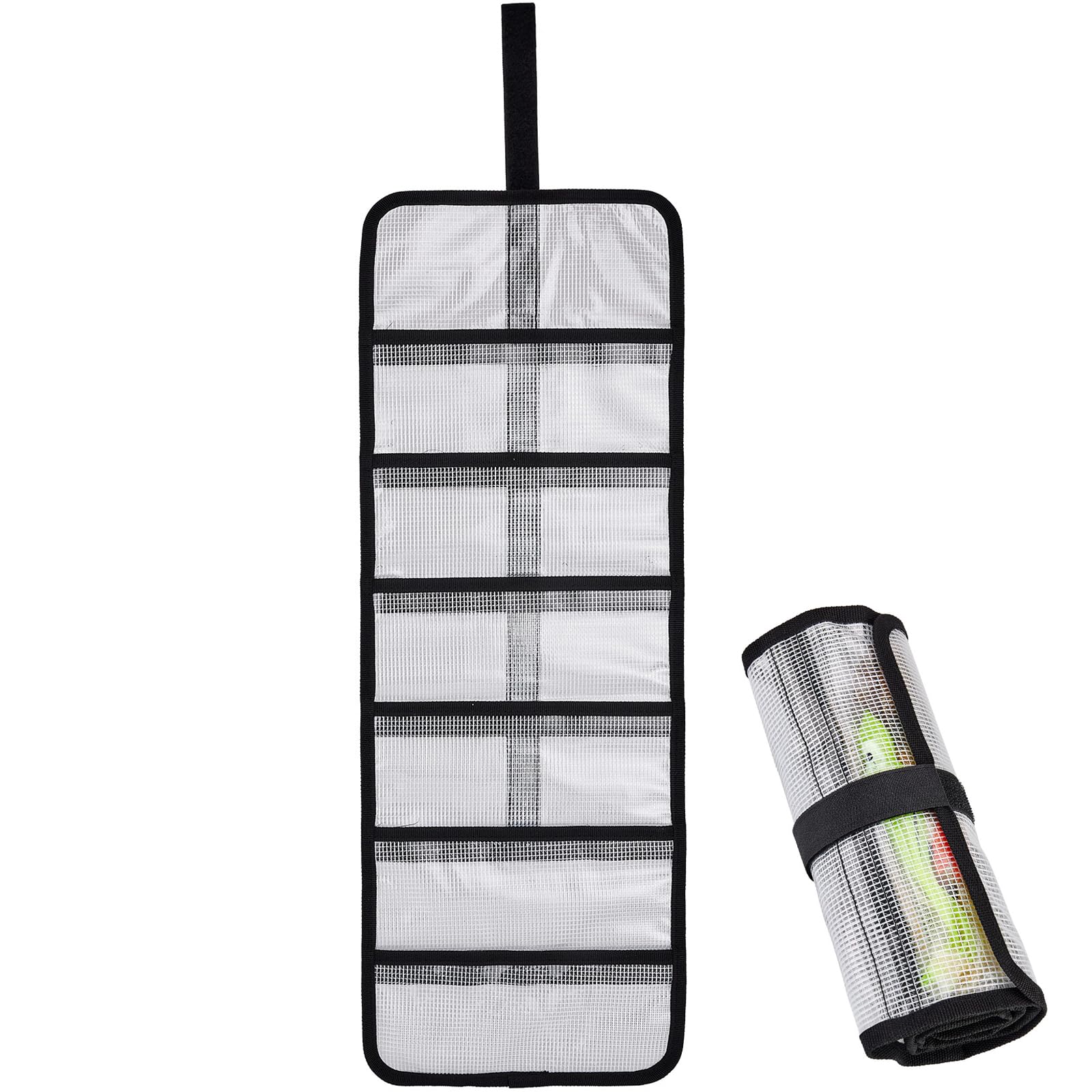 MOPHOEXII Roll Up Lure Wraps - 6-pocket closed with lures visible