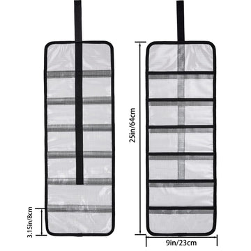 Interior view showing six compartments in MOPHOEXII lure wrap