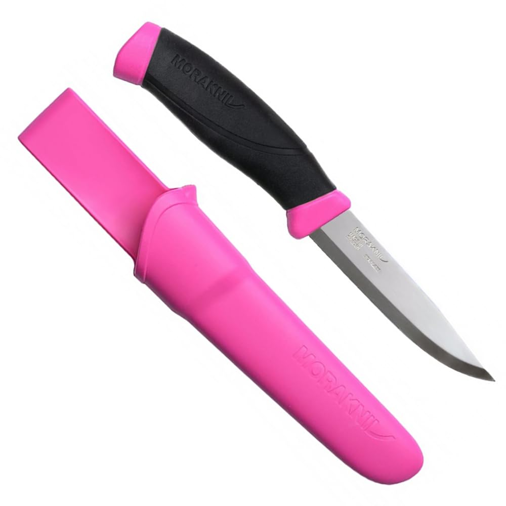 Close-up of Morakniv Companion 4.1-inch stainless blade