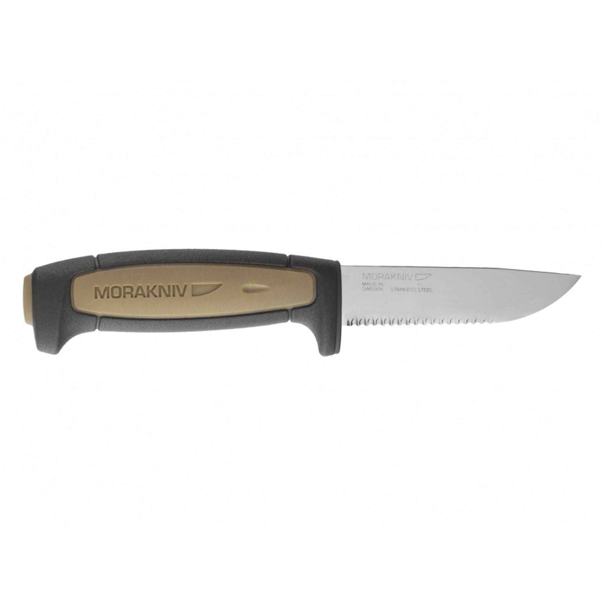 Morakniv Craftline Ergonomic TPE handle provides secure grip.
