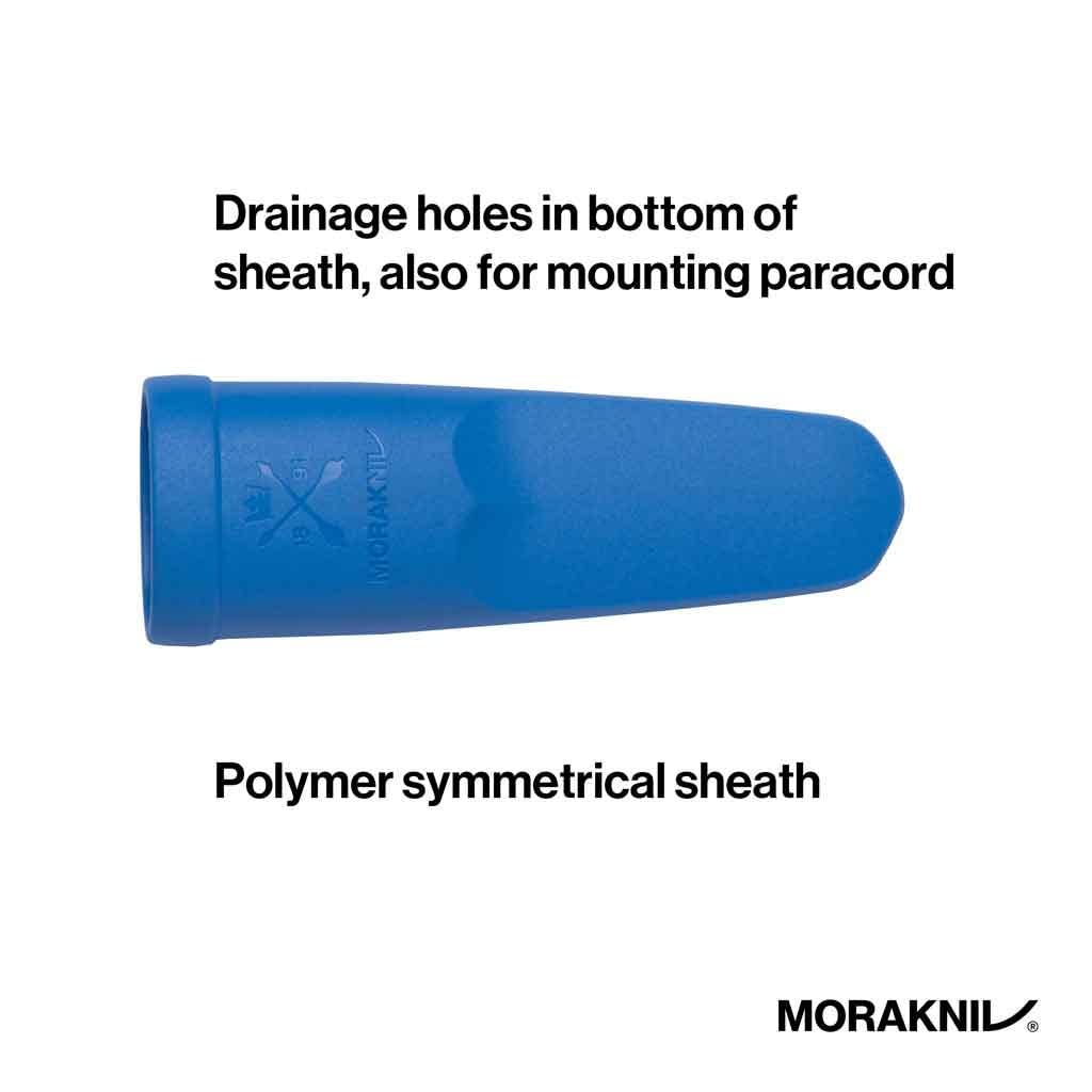 Morakniv Eldris 2.3-inch blade length for compact versatility.