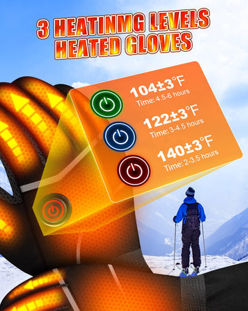 Moreeading heated gloves back-of-hand heat provides consistent warmth on the trail.