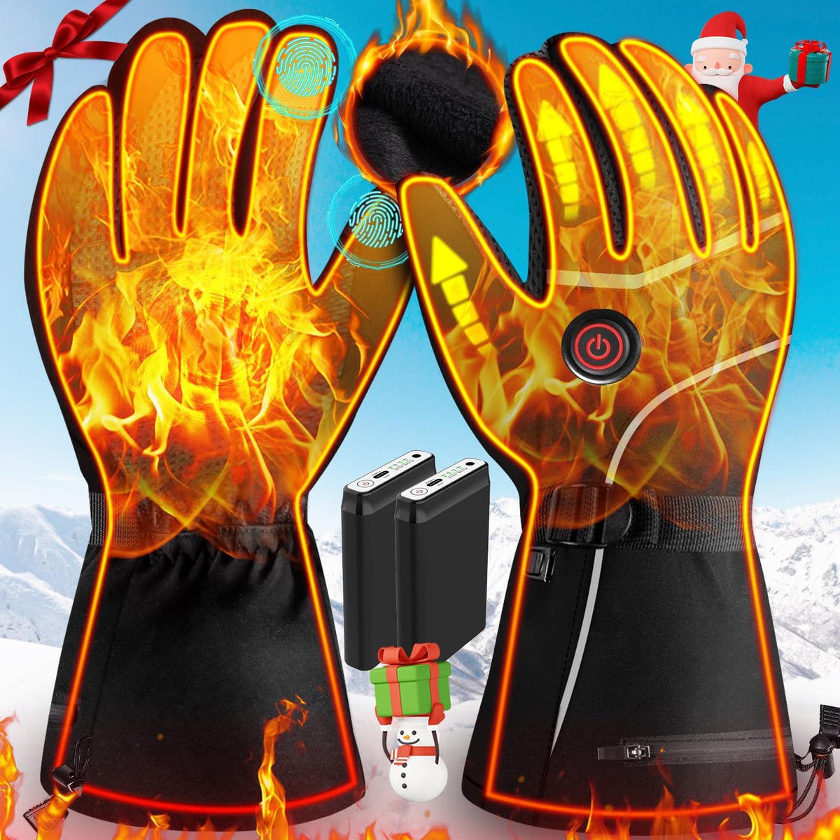 Moreeading heated gloves with soft cotton liner deliver cozy warmth for daily winter wear.