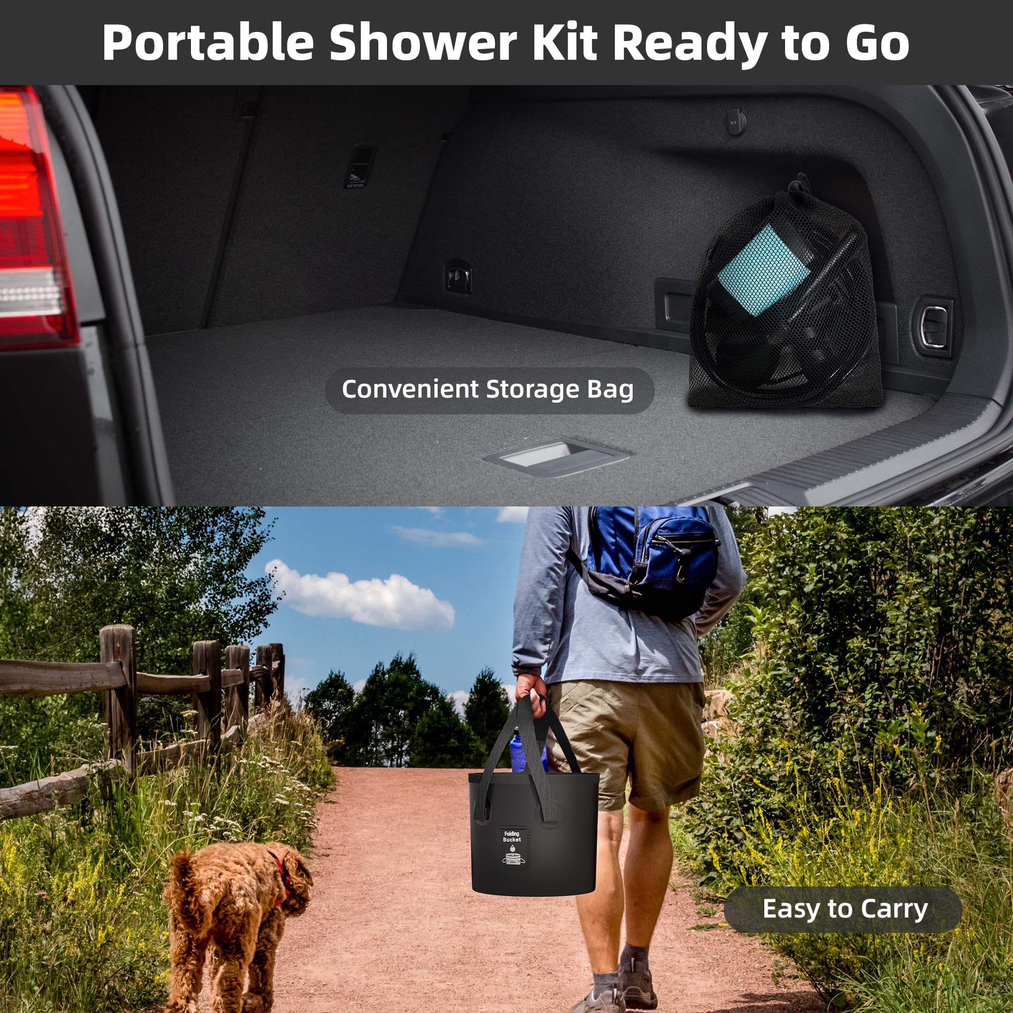 Moriko mesh organizer bag stores components neatly for trips.