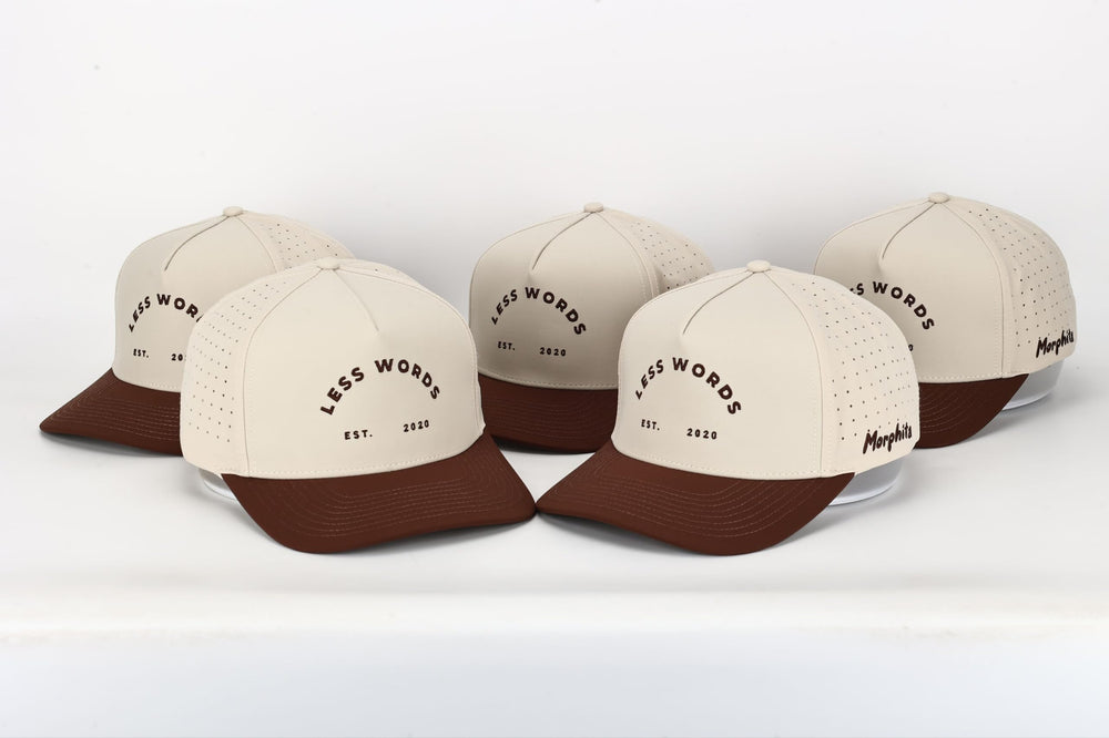 Morphita Performance Golf Hat, running scene, lightweight design supports long workouts.