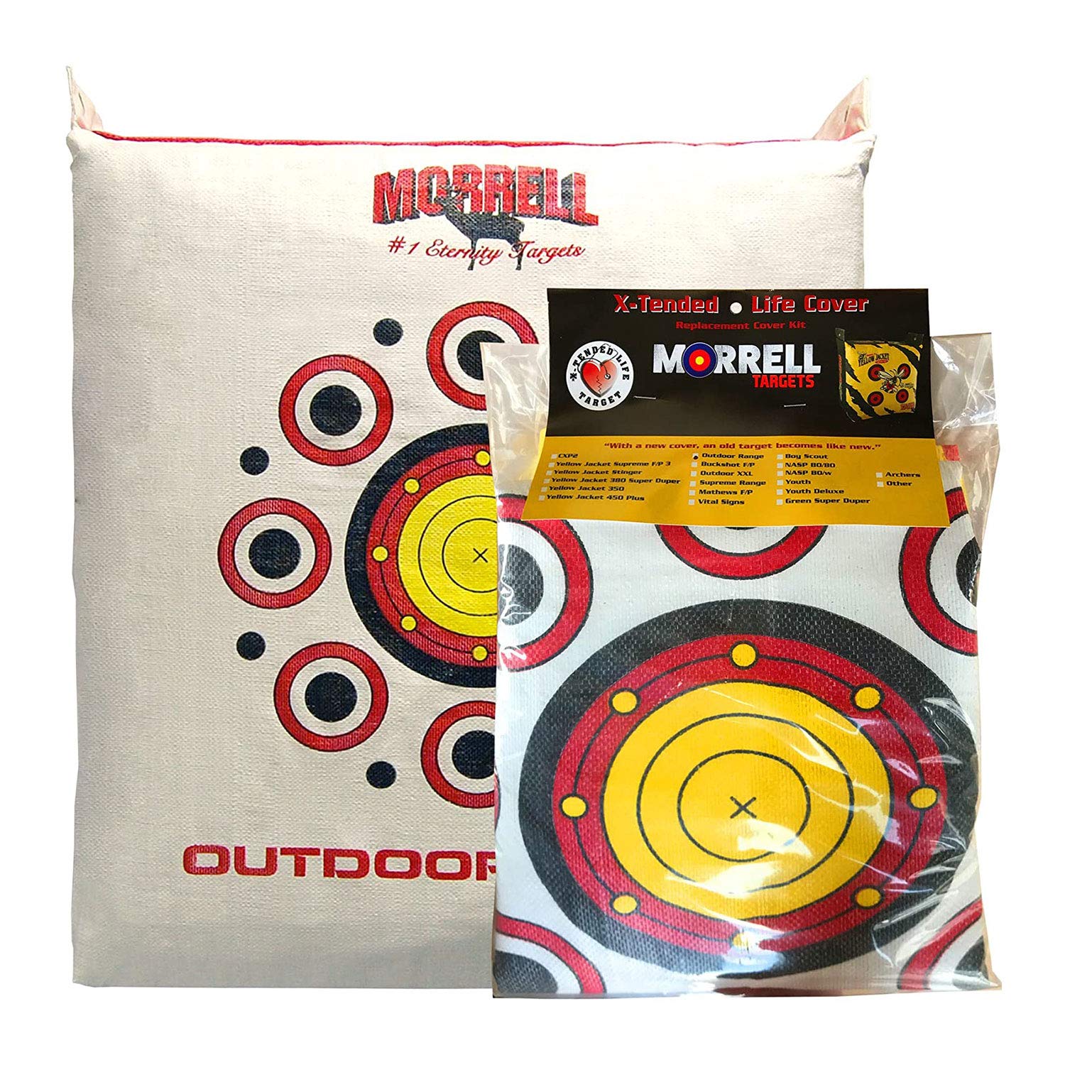 Morrell outdoor range archery target cover front view showing weatherproof construction for outdoor practice