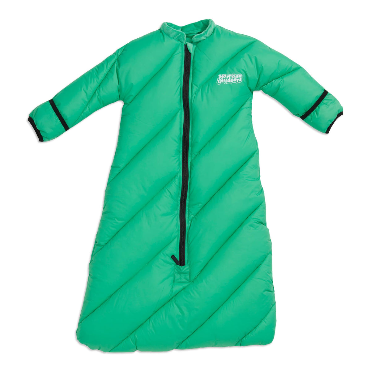Morrison Outdoors Little Mo 40° sleeping bag front view offers cozy warmth for infants.