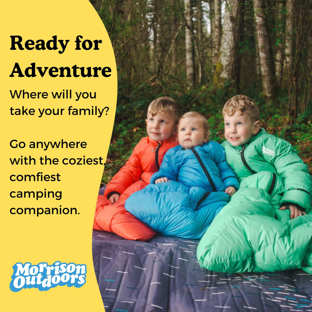 Morrison Outdoors Mighty Mo 40-degree bag tailored for ages 3 to 5 years.