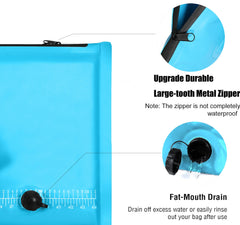 MORXPLOR fish bag drain valve closeup showing easy wastewater disposal.