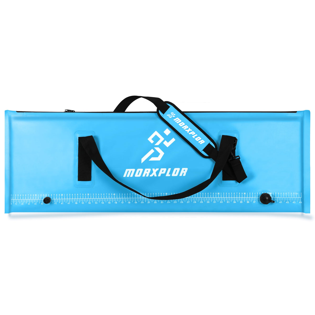 MORXPLOR insulated fish bag 40x17 open for quick access during fishing trips.