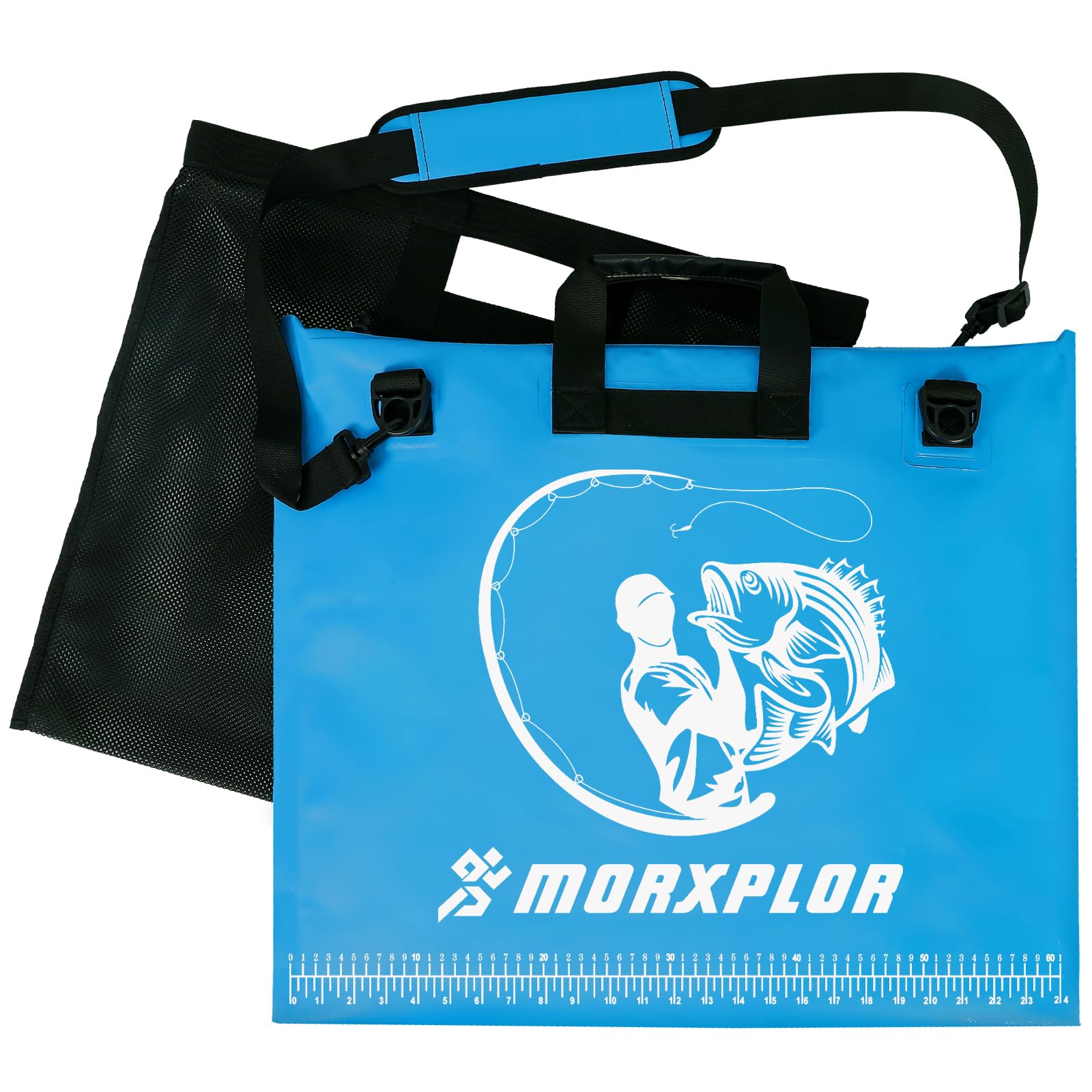 MORXPLOR weigh-in bag 26x23 with airtight zipper keeps water out during transport.