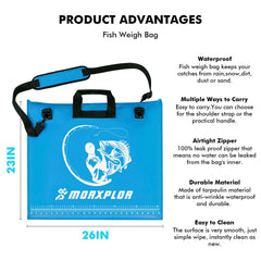MORXPLOR adjustable shoulder-strap offers comfortable transport between spots.