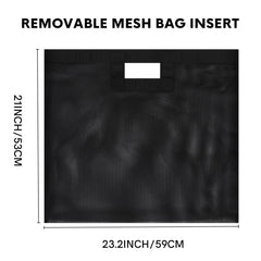 MORXPLOR tarpaulin fabric bag shows rugged matte finish for tough tournament use.