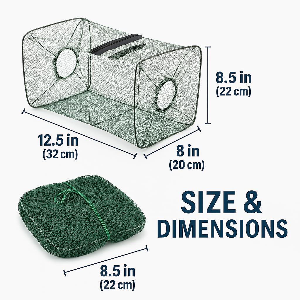 M.O.S Fish Minnow Trap 2-pack provides value for multiple setups.