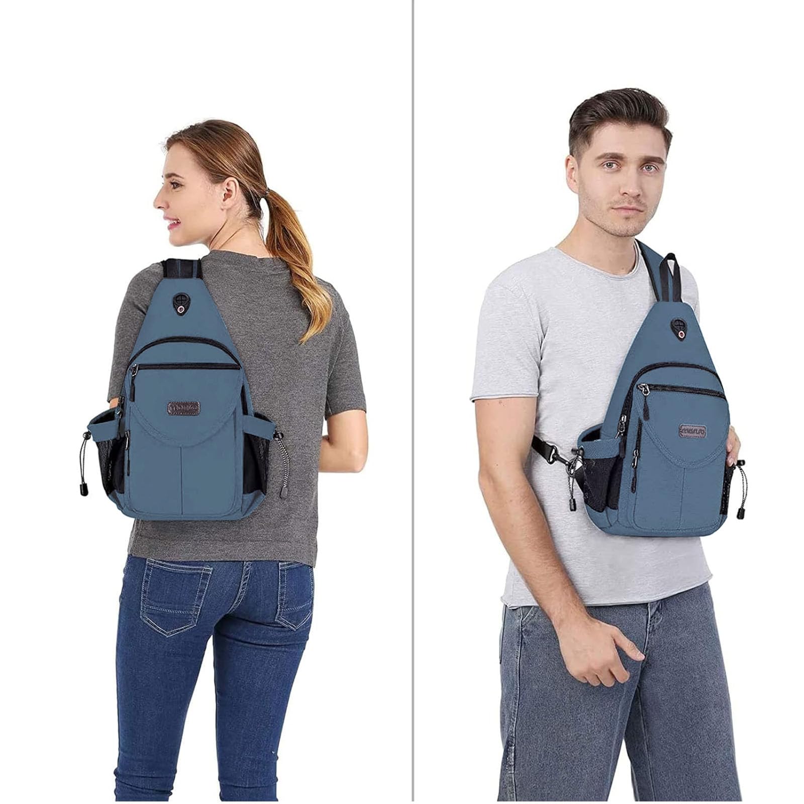 MOSISO sling backpack back panel with anti-theft pocket for valuables