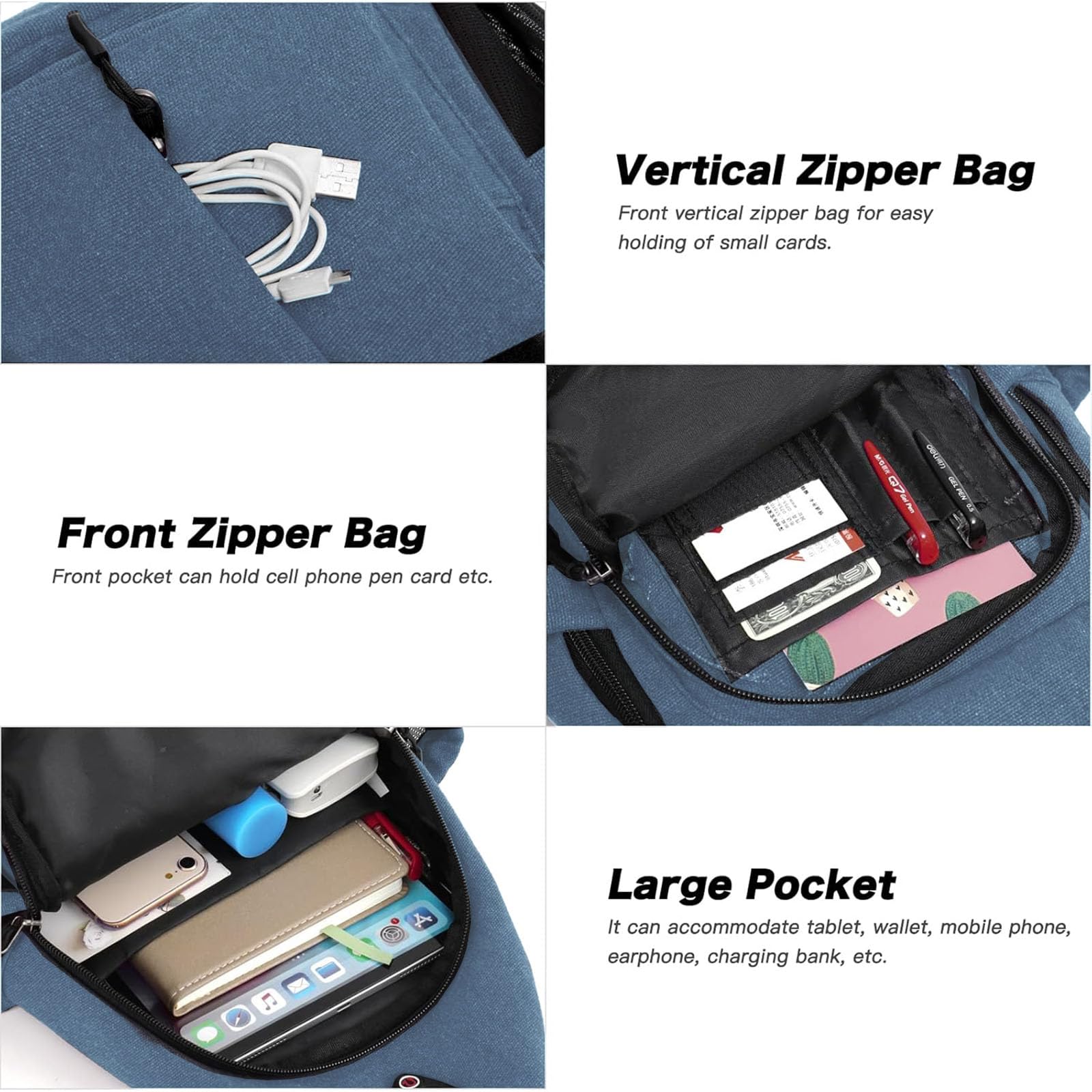 MOSISO sling backpack breathable back panel keeps you cool