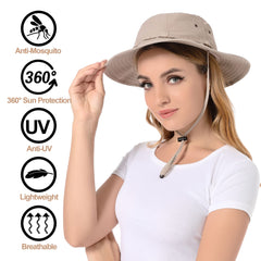 Chin strap and built-in sweatband for secure comfort