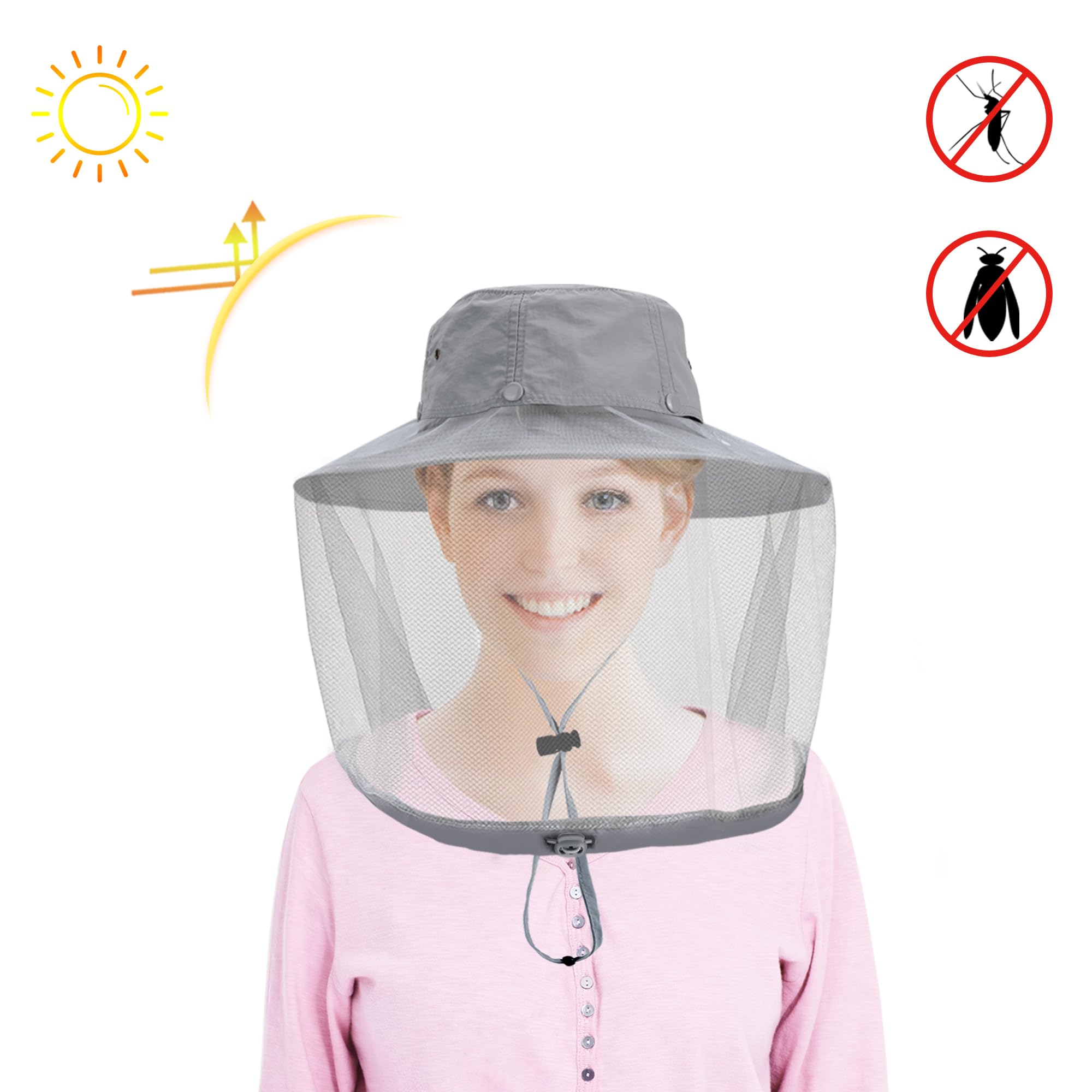 Adjustable buckle at the bottom for a secure fit on head circumference