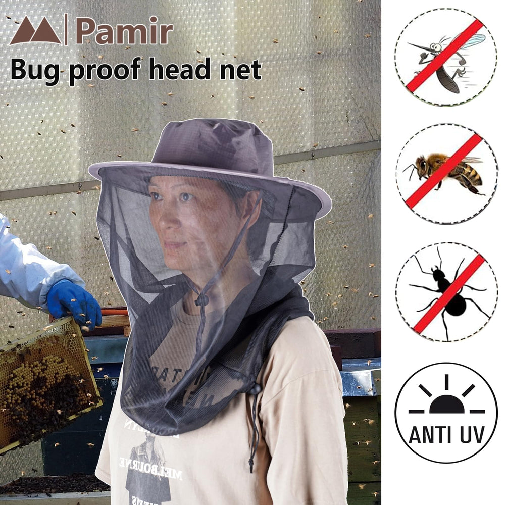 Hidden mesh mask extended for clear vision while wearing