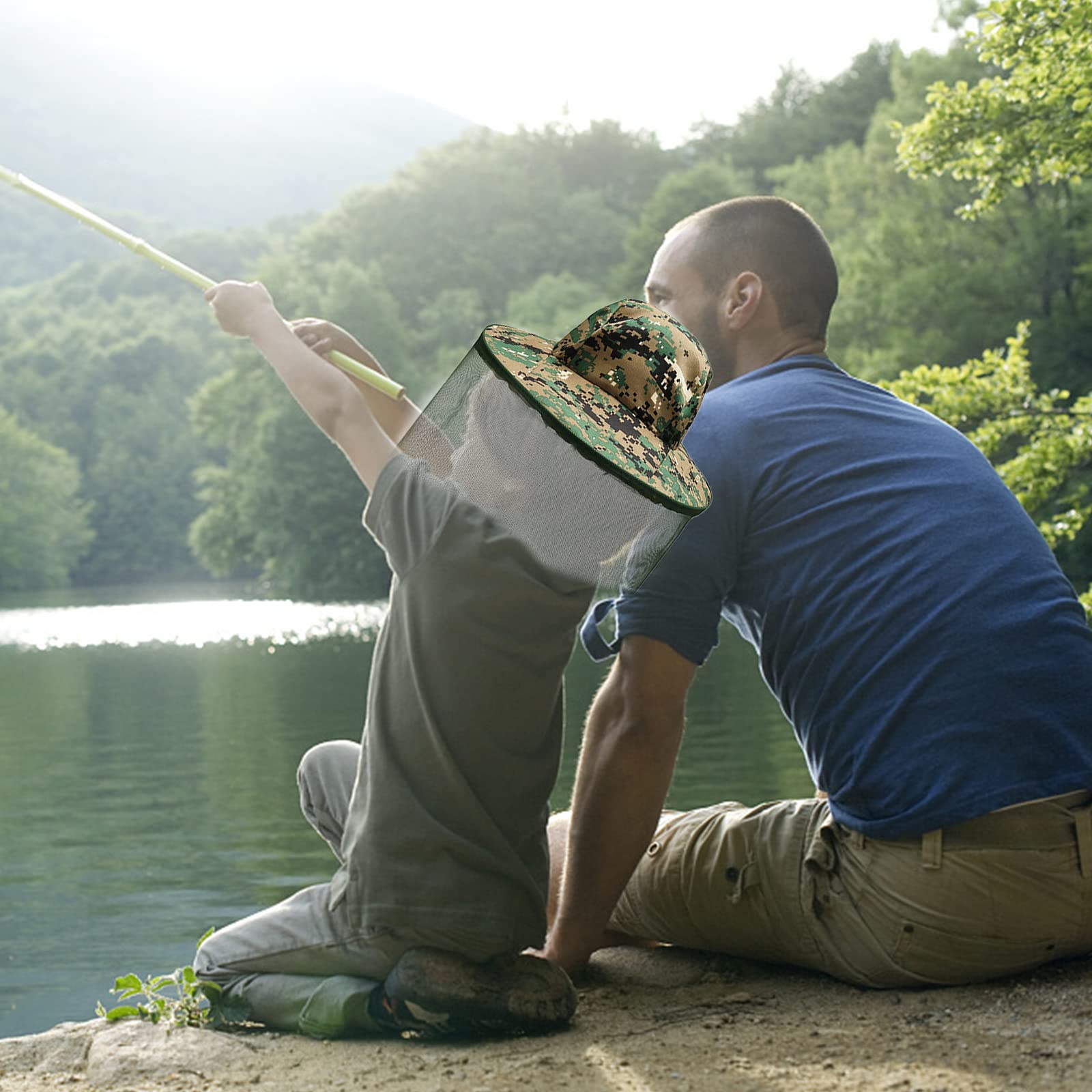 Compact foldable design for easy travel with the mosquito head net hat