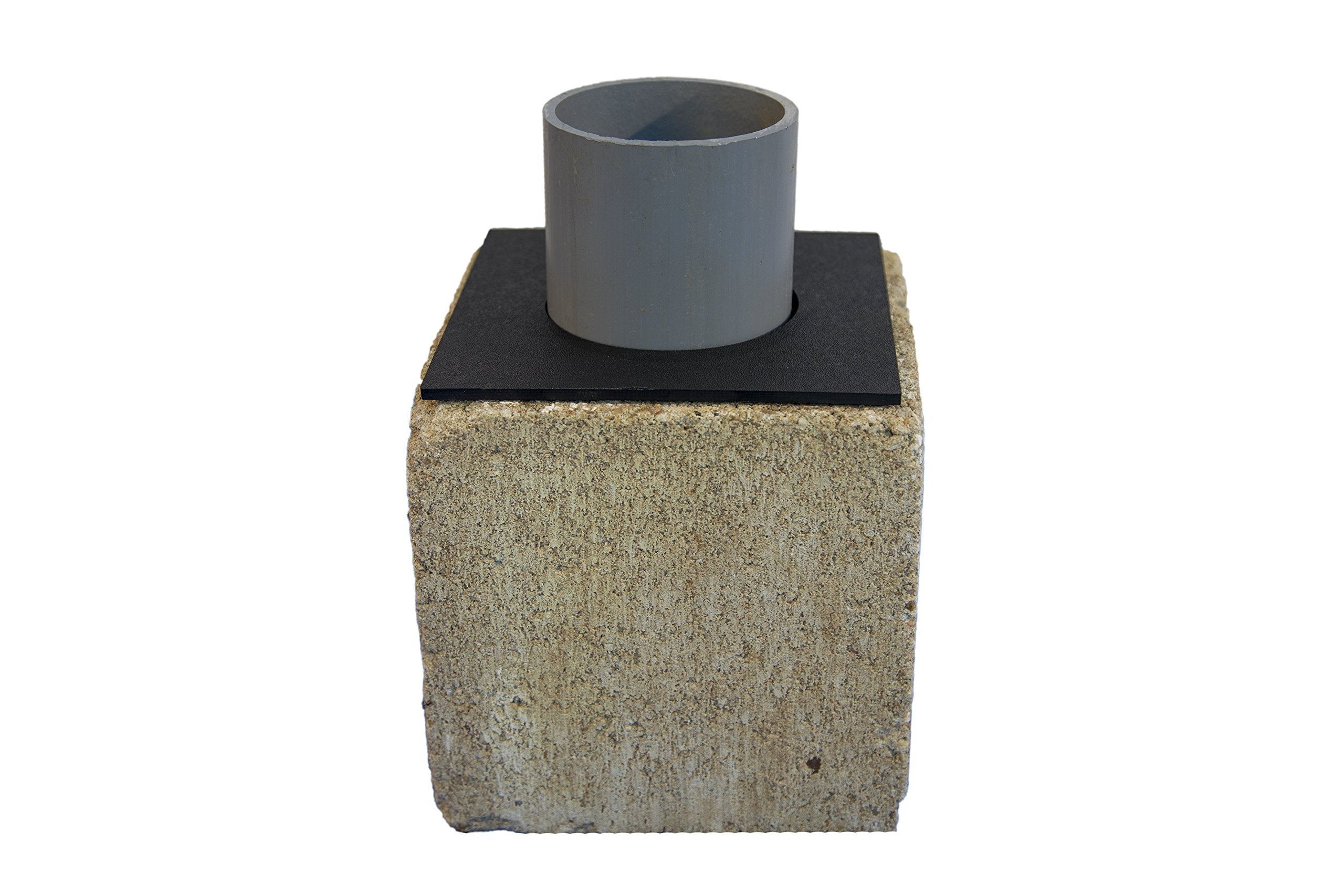Block adapter attached to a cement block