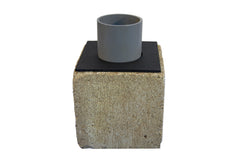 Block adapter attached to a cement block