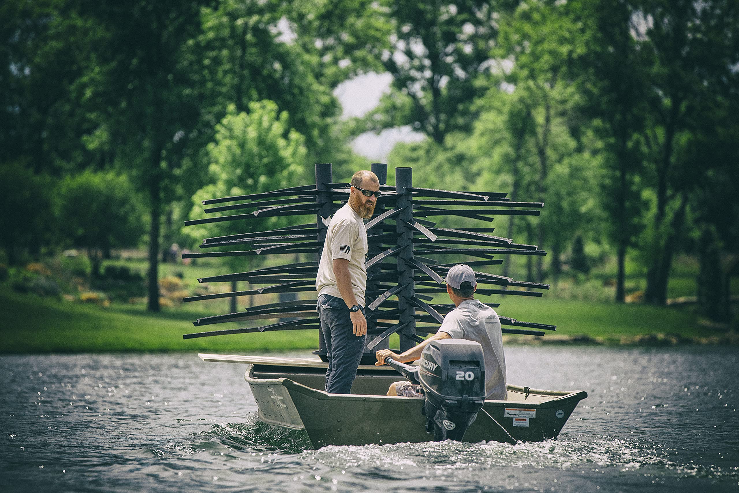 MossBack Safe Haven XL V-shaped limbs mimic natural cover for fish refuge