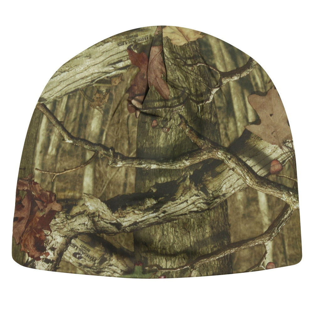 Mossy Oak blaze orange fleece reverse for high visibility and warmth
